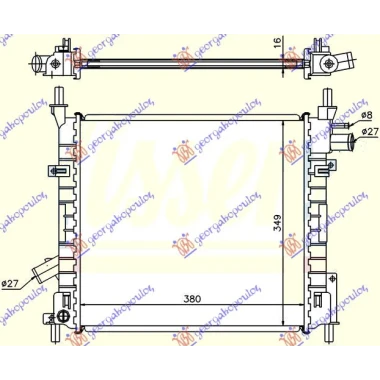 HLADNJAK MOTORA BENZIN -A/C(38x35.5)