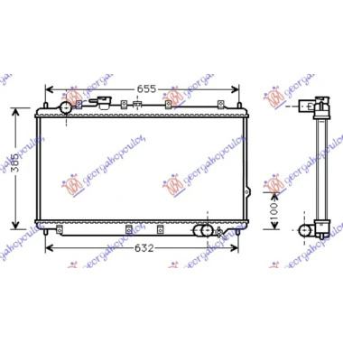 HLADNJAK MOTORA BENZIN(34.5x70)