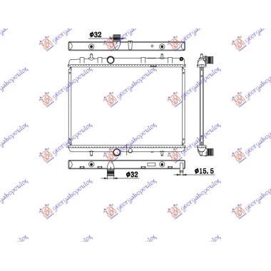 HLADNJAK MOTORA BENZIN/DIZEL (38x55x2.6) (VALEO CLASSIC)