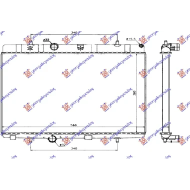HLADNJAK MOTORA BENZIN/DIZEL (38x56x2.7) (HELLA)