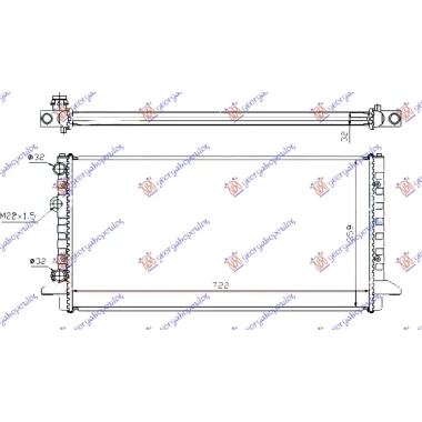 HLADNJAK MOTORA BENZIN/DIZEL (AUTO) (72x37) (NRF)