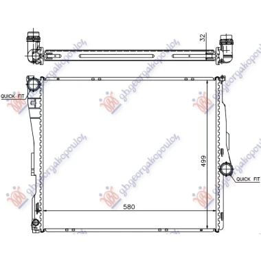 HLADNJAK MOTORA BENZIN/DIZEL (MAN/AUTO) (58x50) (VALEO)