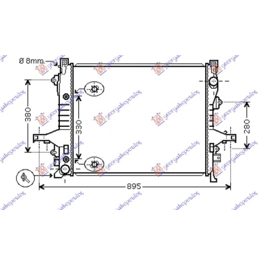 HLADNJAK MOTORA BENZIN/DIZEL (MAN/AUTO) (620x530x32) (NRF)