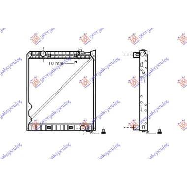 HLADNJAK MOTORA DIZEL (M/A) (90x80.7)
