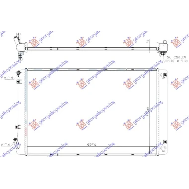 HLADNJAK MOTORA DODATNI 1.6 BENZIN/HIBRID (640X410X65) (VALEO)