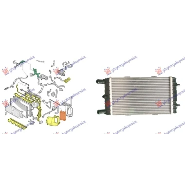 HLADNJAK MOTORA DODATNI 3.0 DIZEL/HIBRID (LEVA STRANA) (250x150x60) (NISSENS)
