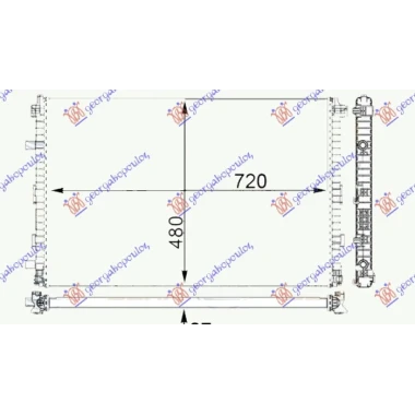 HLADNJAK MOTORA DODATNI 3.0 TFSi BENZIN - 3.0 TDi DIZEL (720x480x26) (VALEO)