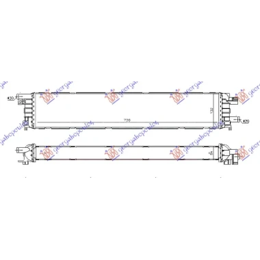 HLADNJAK MOTORA DODATNI 3.0TFSi-S4 BENZIN (720x135x52) (NRF)