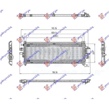 HLADNJAK MOTORA DODATNI (624x185x16) (VALEO)