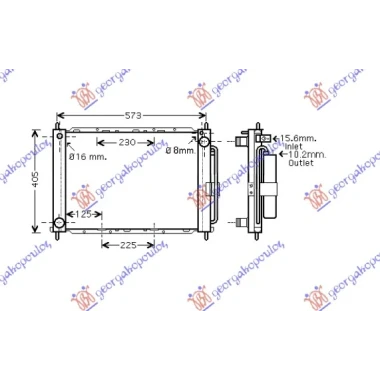 HLADNJAK MOTORA I KLIME 1.2i 8/16V 1.5DCi (51x38) (VALEO)