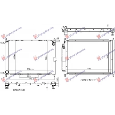 HLADNJAK MOTORA I KLIME 1.5 DIZEL (510x388x16)