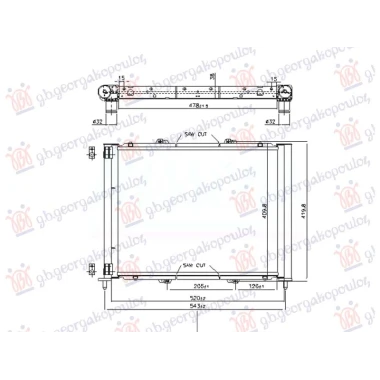 HLADNJAK MOTORA I KLIME 1.5DCI K9K700/704 (NRF)