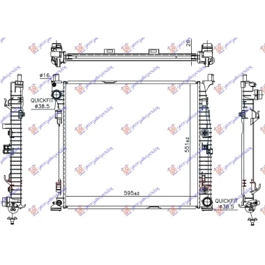 HLADNJAK MOTORA ZA SVE MODELE (595x551x16) (NRF)