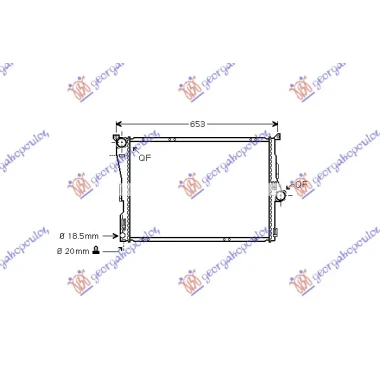 HLADNJAK MOTORA ZA SVE MODELE BENZIN (MAN) (600x460x32) 1 CEV (NRF)