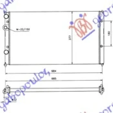 HLADNJAK MOTORA ZA SVE MODELE BENZIN/DIZEL (+AC) (630x380) (NRF)
