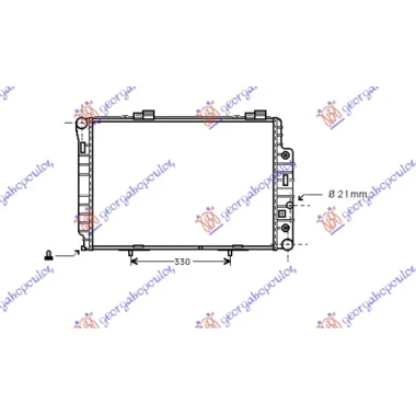 HLADNJAK MOTORA ZA SVE MODELE (MANUAL/AUTOMATIC) (+AC) (615x420) (NRF)