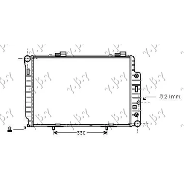 HLADNJAK MOTORA ZA SVE MODELE (MANUAL/AUTOMATIC) (+AC) (615x420) (NRF)