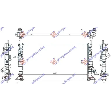 HLADNJAK MOTORA ZA SVE MODELSE BENZIN (MAN/AUTO) (+/-AC) (67x37.2) (KOYO)