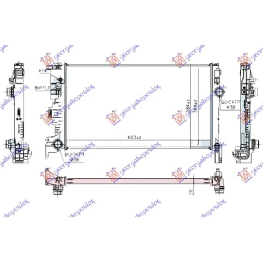 HLADNJAK MOTORA ZA SVE MODELSE BENZIN/DIZEL (650x370x26) (NRF)