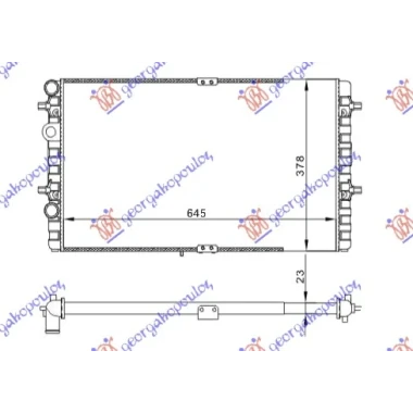 HLADNJAK MOTORA ZA SVE MODELSE BENZIN/DIZEL (MAN/AUTO) (+/-AC) (65x38) (VALEO)