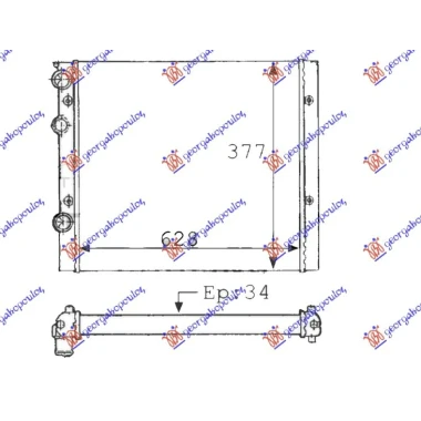 HLADNJAK MOTORA ZA SVE MODELSE (MAN) (+AC) (63x38) (VALEO)