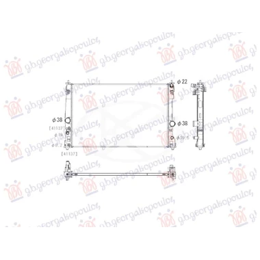 HLADNJKA MOTORA 2.5 BENZIN/HIBRID B (CEV U SREDINI) (700x465) (NRF)