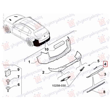KATADIOPTER U ZADNJEM BRANIKU (O)
