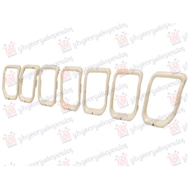 LAJSNA PVC MASKE BELA (SET 7 KOM)