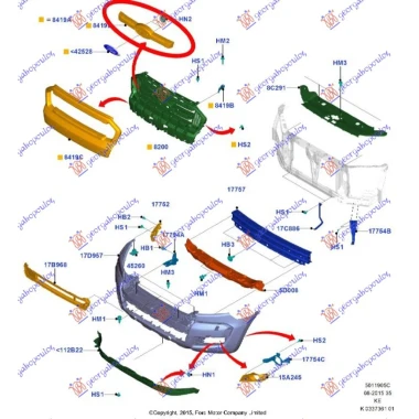 LAJSNA PVC MASKE CENTRALNA SIVA