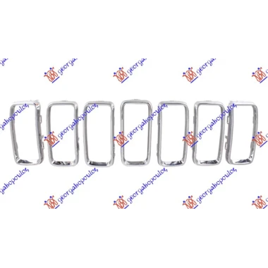 LAJSNA PVC MASKE HROM (SET 7 KOM)
