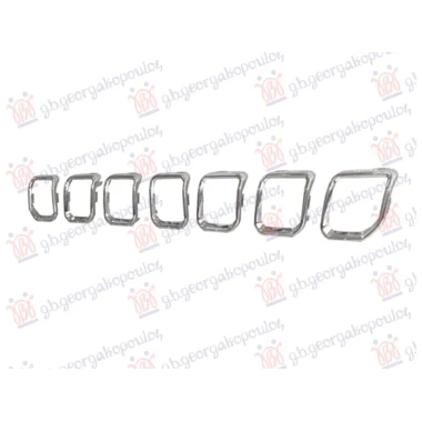 LAJSNA PVC MASKE HROM (SET 7 KOM)