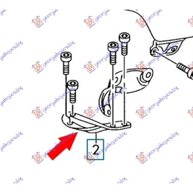 NOSAC BLATOBRANA DONJI SPOLJASNJI METAL