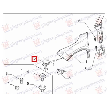 NOSAC BLATOBRANA GORNJI METAL (O)