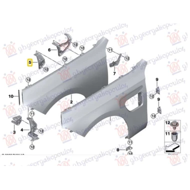 NOSAC BLATOBRANA GORNJI PREDNJI METAL