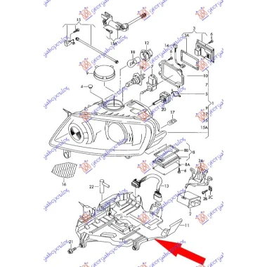 NOSAC FARA UNUTASNJI DONJI PLASTICNI -07