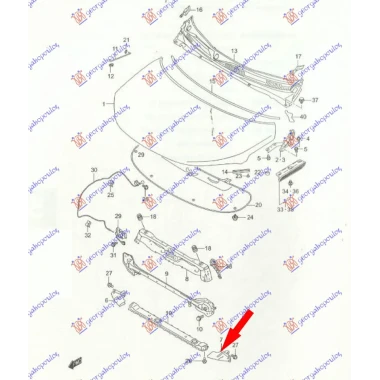 NOSAC HLADNJAKA DONJI (BOCNI DEO) (O)