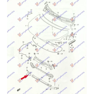NOSAC HLADNJAKA DONJI (BOCNI DEO) (O)