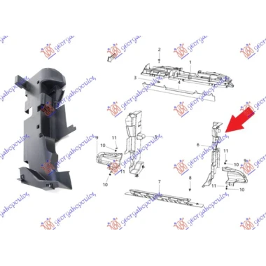 NOSAC HLADNJAKA PLASTICNI VERTIKALNI
