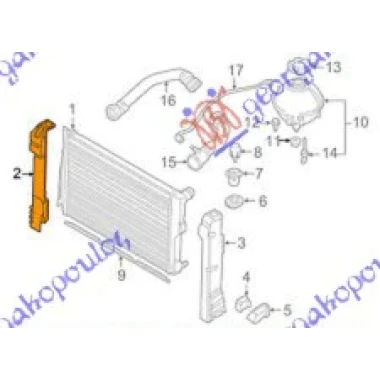 NOSAC HLADNJAKA VERTIKALNI PLASTICNI