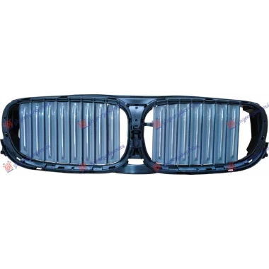 NOSAC PVC MASKE GORNJI CRNI/SIVI (HROM LAJNSE) (SA MOTOROM) (SA NIGHT VISION)