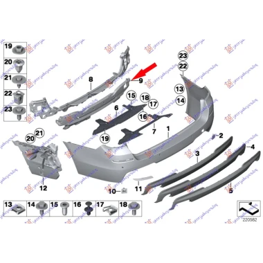 NOSAC ZADNJEG BRANIKA(M-SPORT)F10/F11)