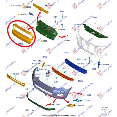 OKVIR PVC MASKE HROM