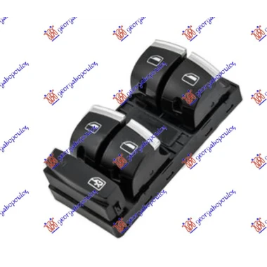 PREKIDAC U PREDNJIM VRATIMA HROM/CRNI (4 TASTERA) (10 PIN)