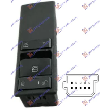 PREKIDAC CENTR. ZAK. SVETLO U KAB. 6 PIN