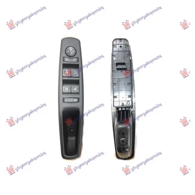 PREKIDAC U PREDNJIM VRATIM (4 TASTERA) (1 PREKIDAC/13 PIN) SA OKVIROM