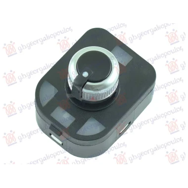 PREKIDAC ZA RETROVIZOR CRNI/HROM (4 PIN)