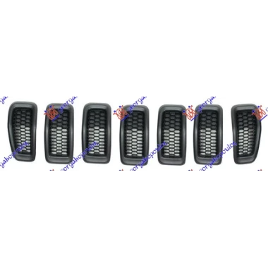 PVC MASKA CRNA (SIVI OKVIR) (SET 7 KOM)