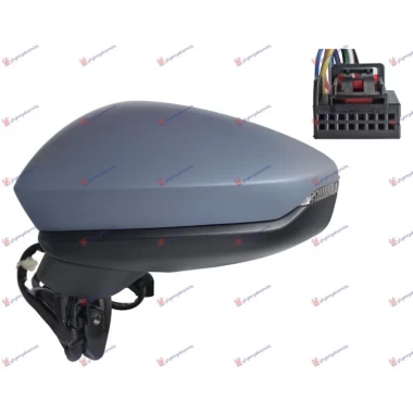 RETROVIZOR ELEKTRICNI SA GREJACEM PM (ELEKTRO-SKLPIV) (MEMORIJA) (MIGAVAC LED) (14 PIN) (A KVALITET) (ASFERICNO STAKLO)