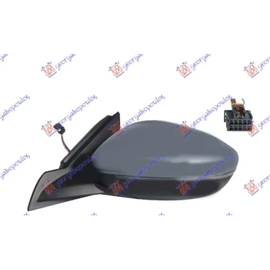 RETROVIZOR ELEKTRICNI SA GREJACEM PM (MIGAVAC LED) (6 PIN) (A KVALITET) (KONVEKSNO STAKLO)
