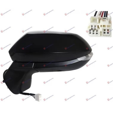 RETROVIZOR EL. PM (MIG LED) (6PIN) (AKV)